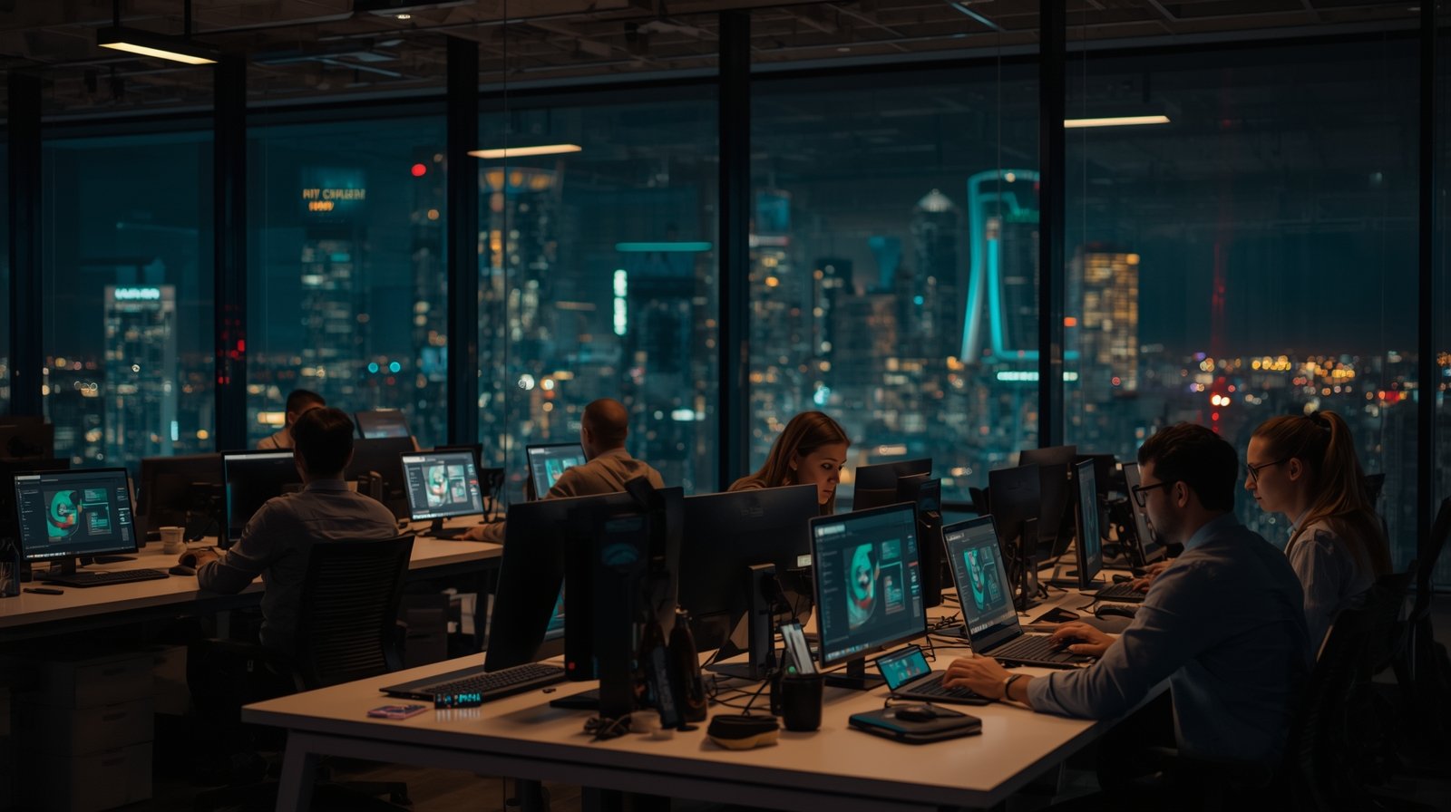 Cygnatrix team working in modern office environment